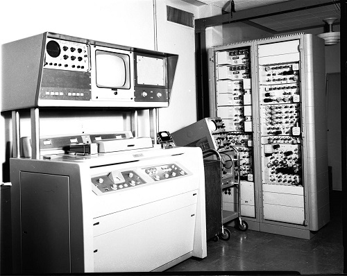 Ampex VTR in operation