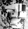 Walter Bruch working for Telefunken at the “television gun” in 1936 inside the Berlin Olympic Stadium during the Olympic Games.