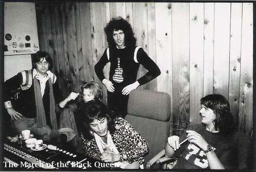 Queen in Recording Studio 1975