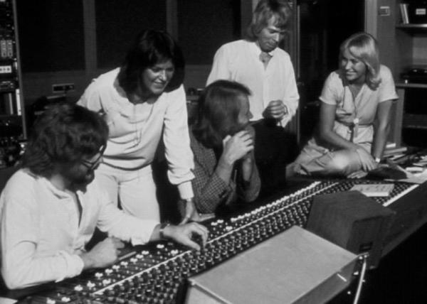 ABBA in Polar Studios Stockholm, Sweden