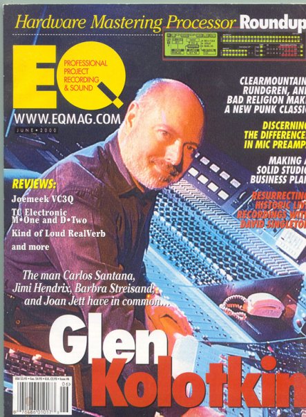 Glen Kolotkin EQ Magazine Cover
