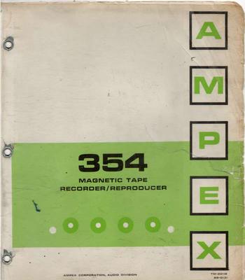 AMPEX 354 Manual 